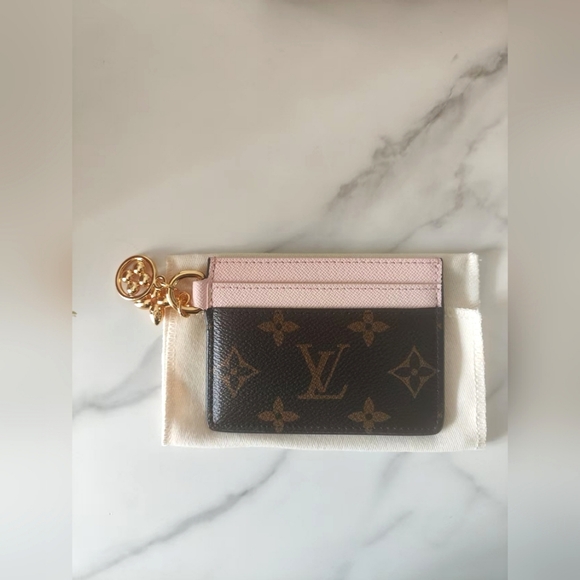 Louis Vuitton Charms Pink and Brown Card Holder - Picture 5 of 6